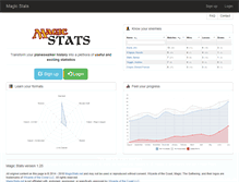 Tablet Screenshot of magicstats.net